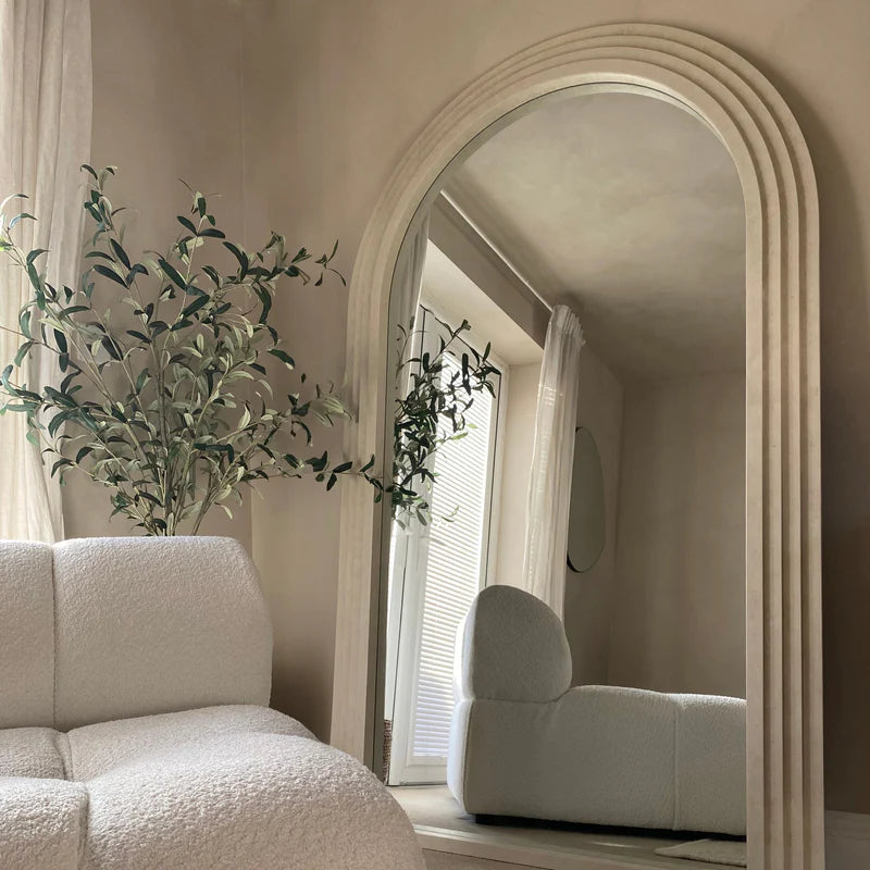 Arche-Spiegel Luciana Standspiegel aus Beton 180x110 cm
