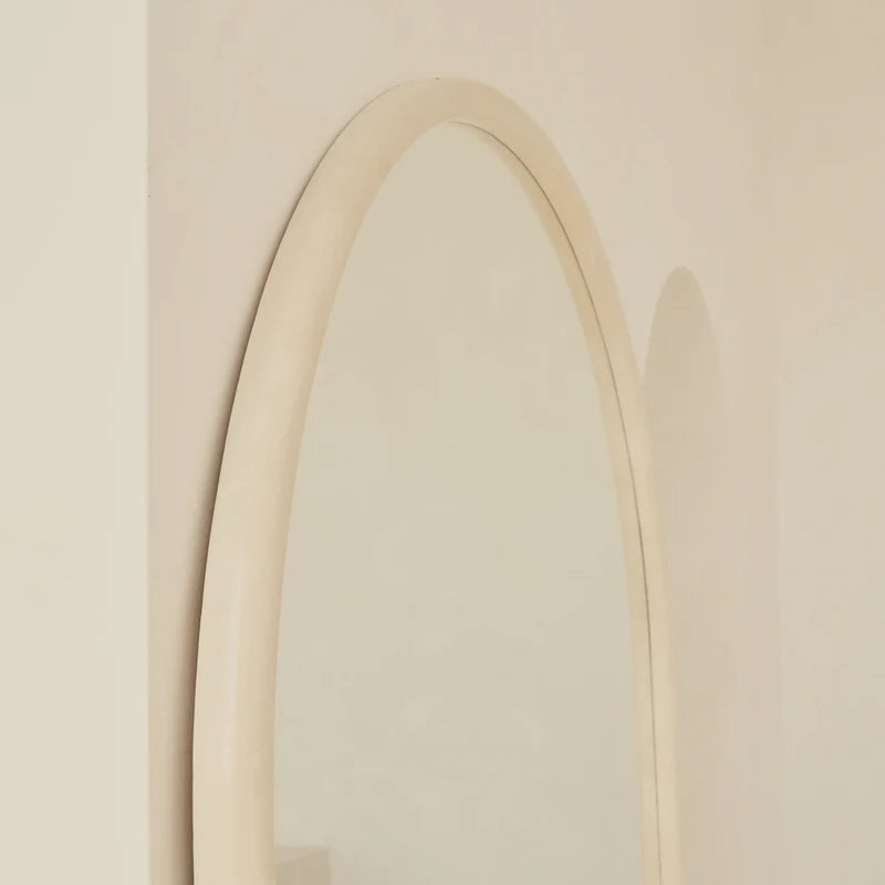 Großer Bogen-Spiegel Amora Zement-Optik 200 cm x 120 cm