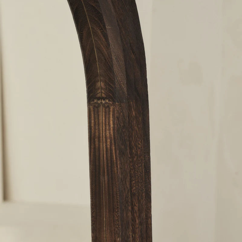 Spiegel Arche Luciana aus verbranntem Holz 180 x 110 cm