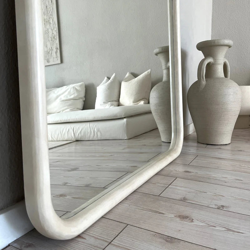 Bogenspiegel Amora Stehend Betonoptik 190 cm x 100 cm