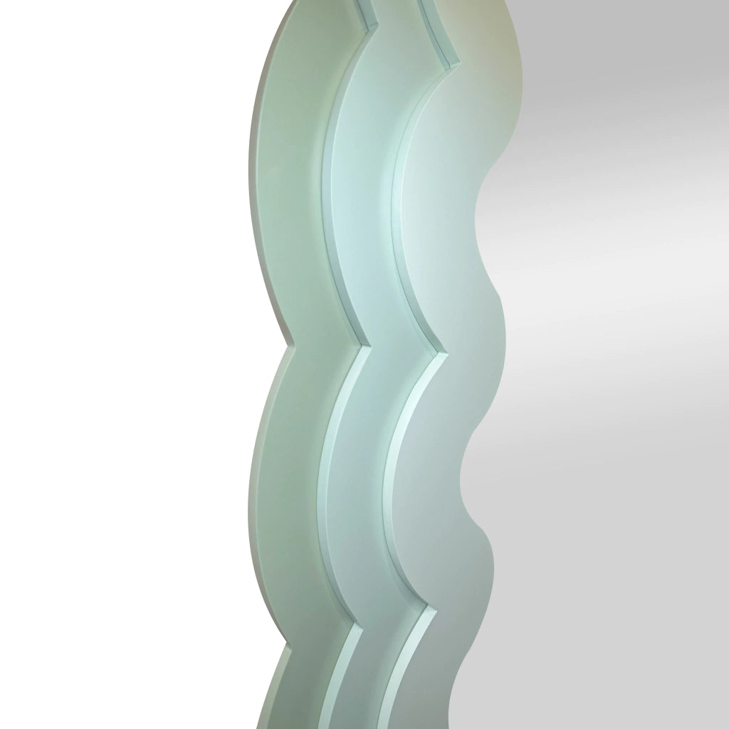 Wavvy Wellen-Spiegel Grün 180x80cm